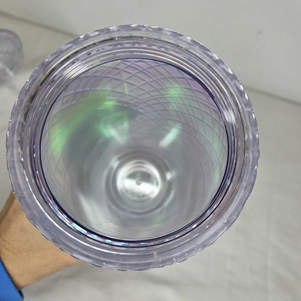 Starbucks 2022 - 24oz. Iridescent Lavender Diamond-Cut Cold Cup"Limited Edition" - Picture 9 of 9